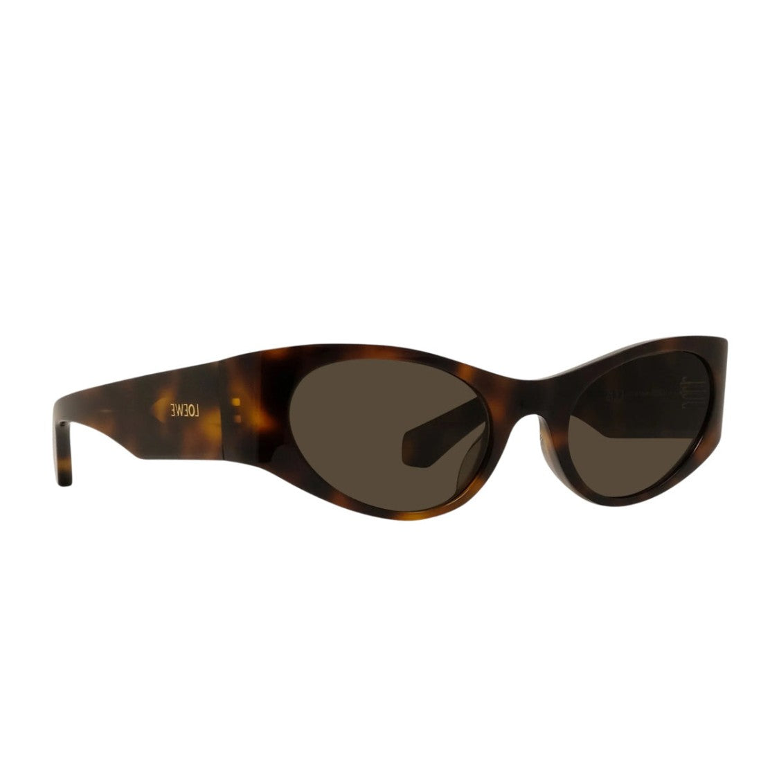 Loewe Havana Retro Oval Acetate Sunglasses