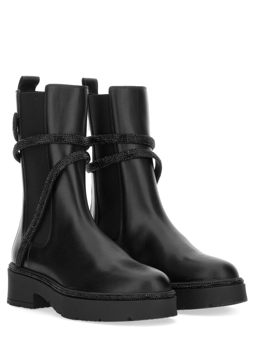 René Caovilla "Biker Cleo Combat" Boot
