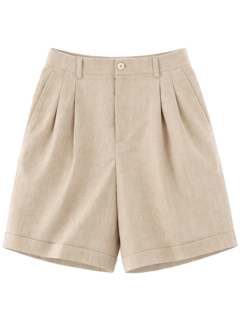 Jacquemus Pastro High-Waisted Pleated Tailored Shorts