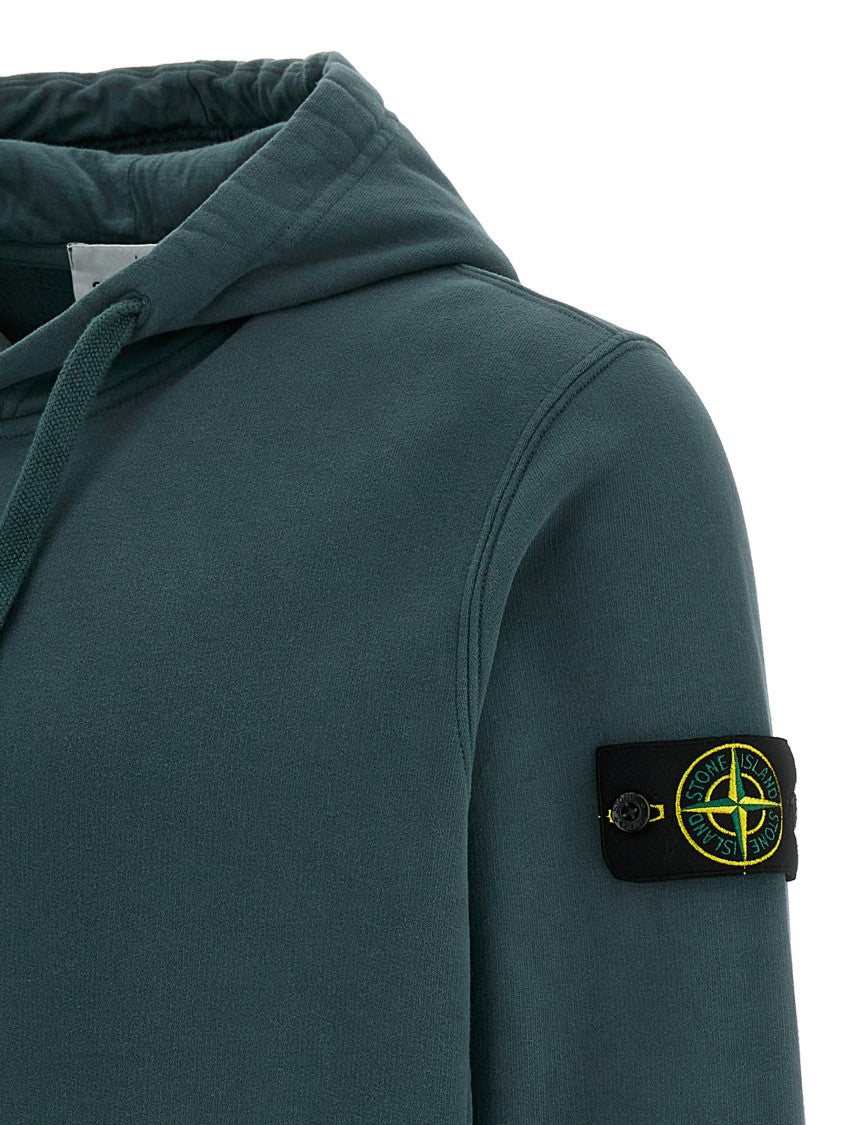 Stone Island Logo Badge Hoodie