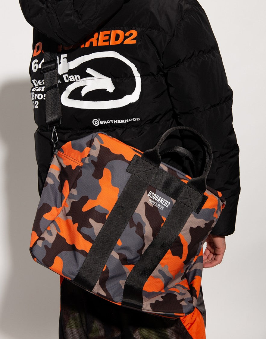 Dsquared2 Ceresio 9 Logo Camo Duffle Bag