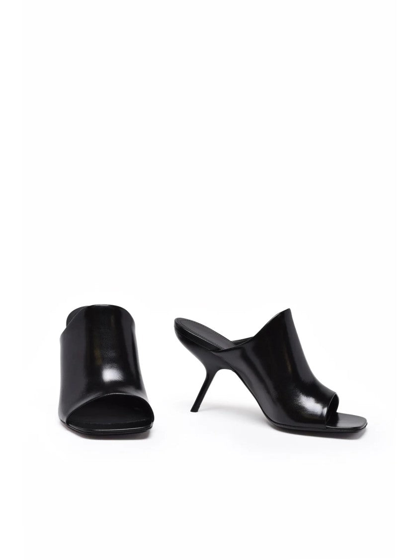 Ferragamo Era Leather Mules - Black