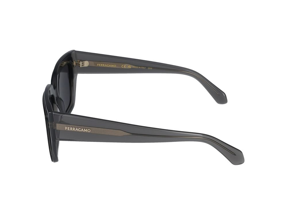 Salvatore Ferragamo Sunglasses Salvatore Ferragamo Sf2002s 024 Transparent Grey/Black 55/18/140