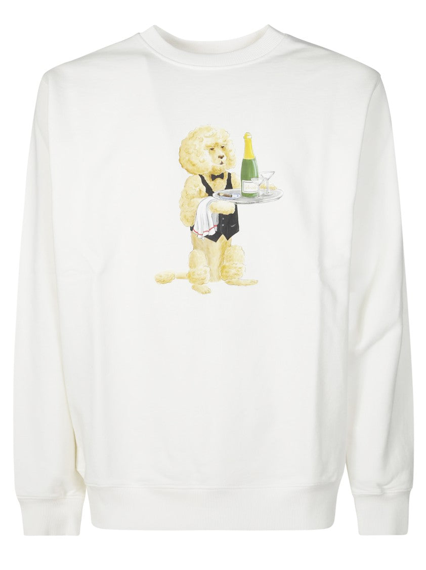 Drôle De Monsieur Crewneck Sweatshirt With Bold Logo Detail