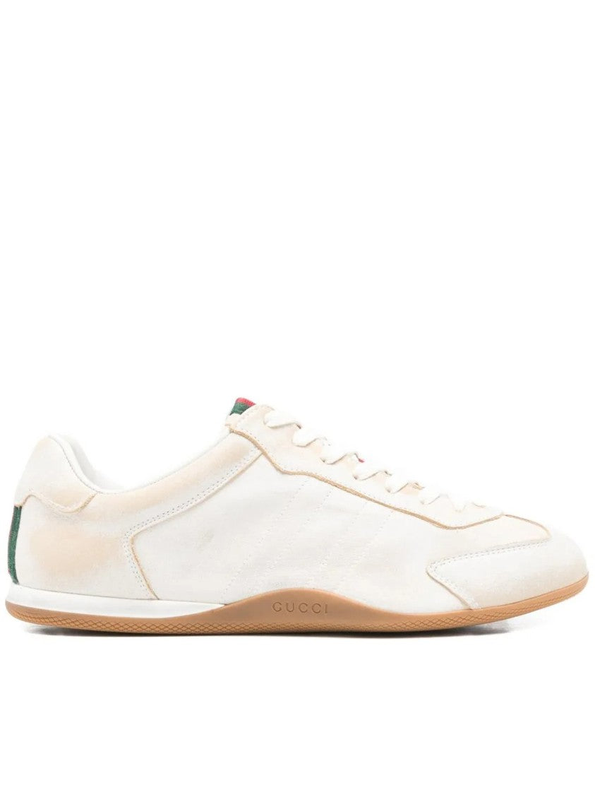 Gucci Off-White Shift Low-Profile Minimalist Sneakers