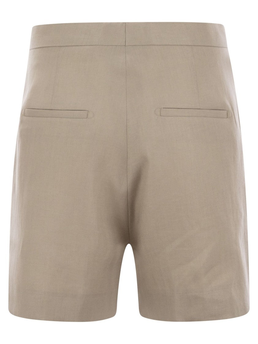 Tagliatore Linen Chino Bermuda Shorts