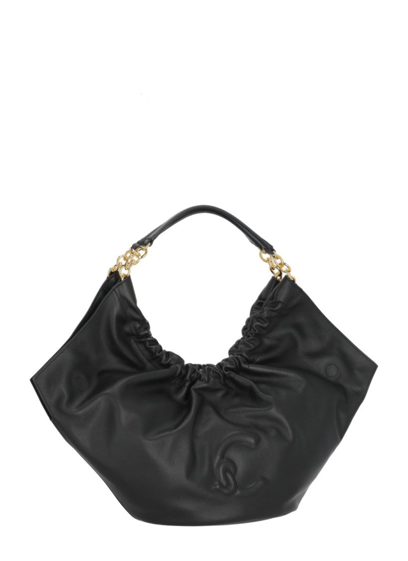Coccinelle Medium Shoulder Bag With Gold Chain Accents