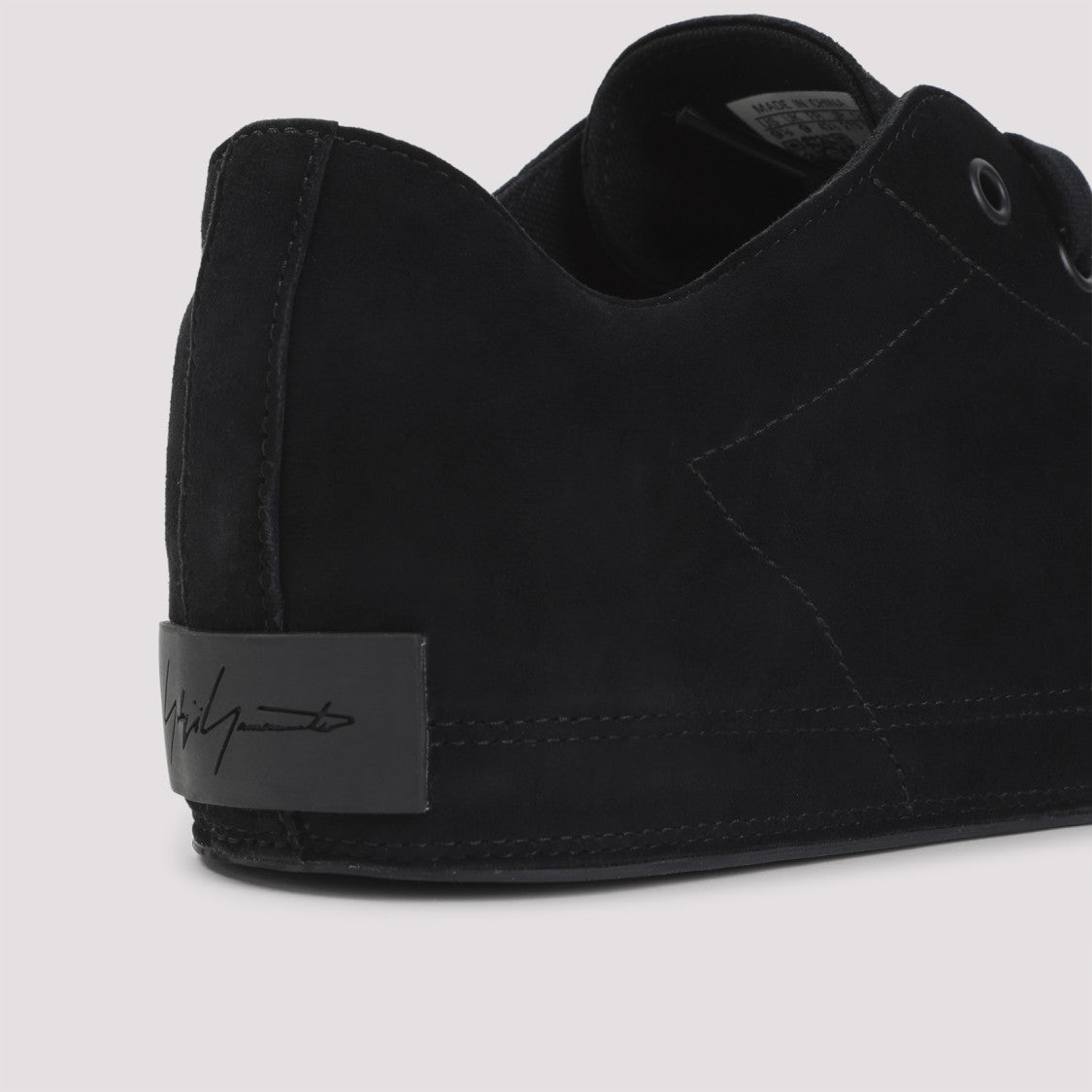 Y-3 Monochrome Black Suede Nizzastar Lo Sneakers