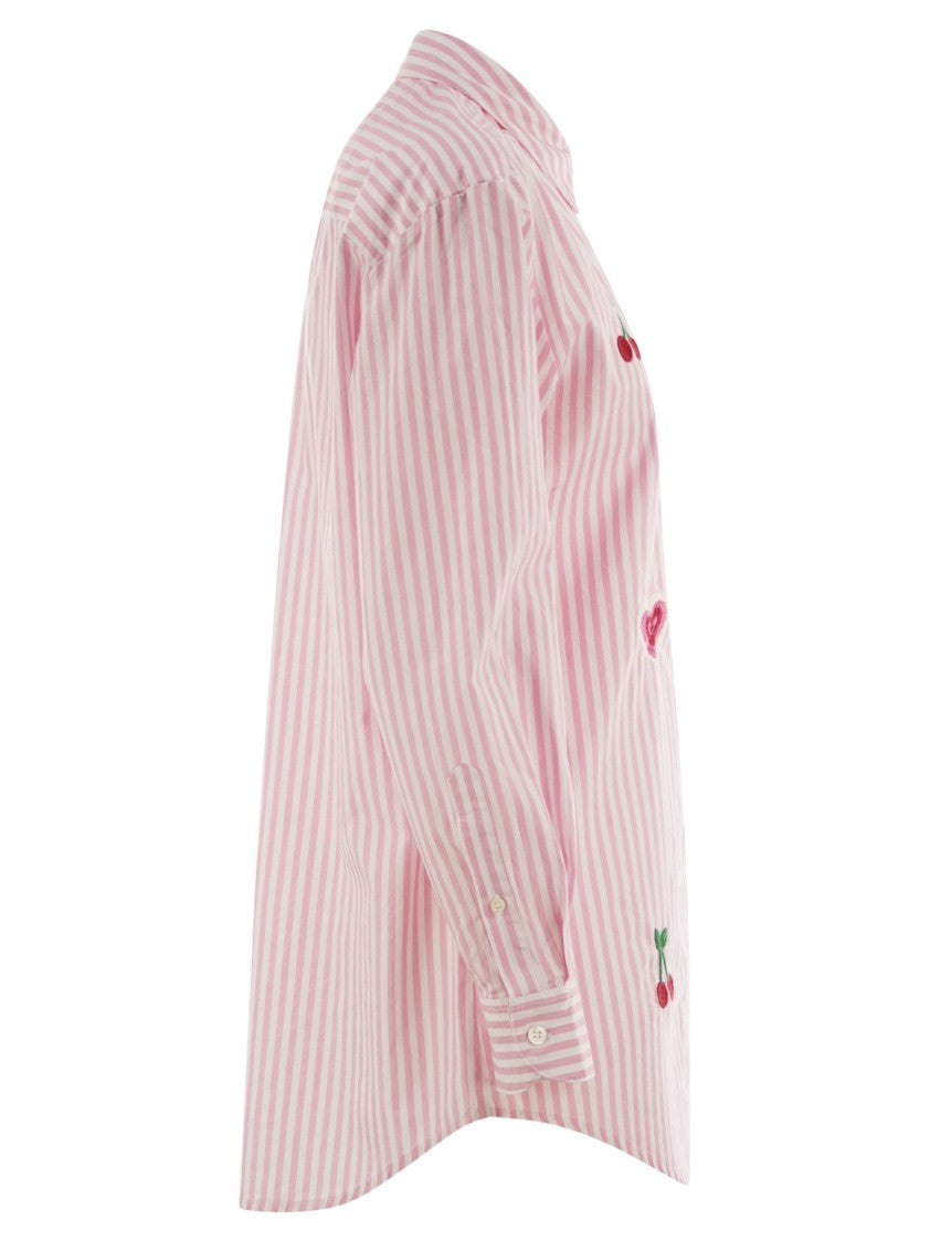 Mc2 Saint Barth Brigitte - Shirt With Striped Pattern