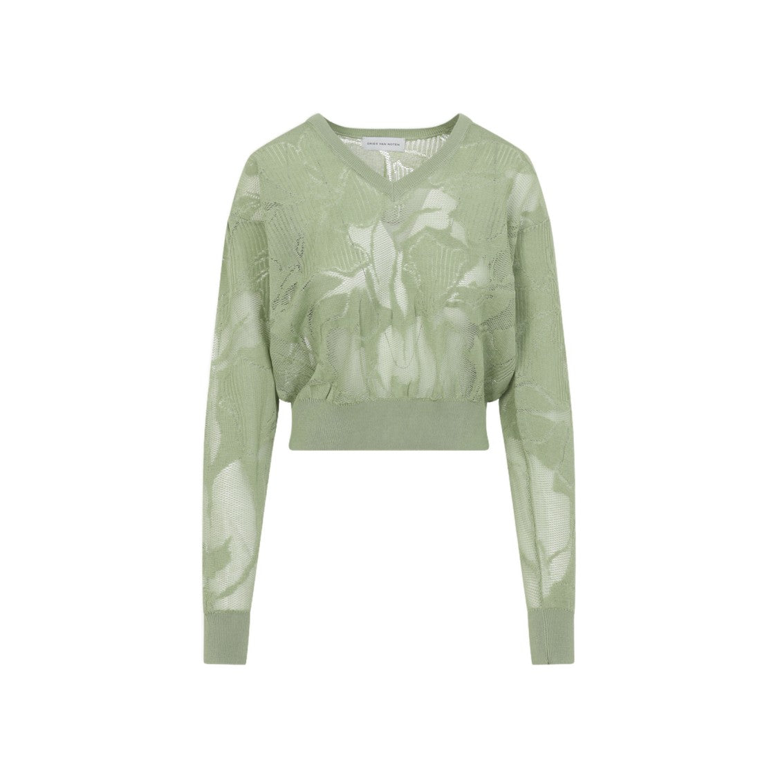 Dries Van Noten Lightweight Semi-Sheer Knit Sweater