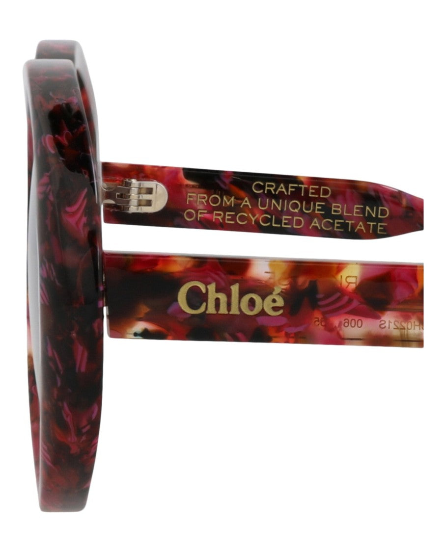 Chloé Round-Frame Recycled Acetate Sunglasses