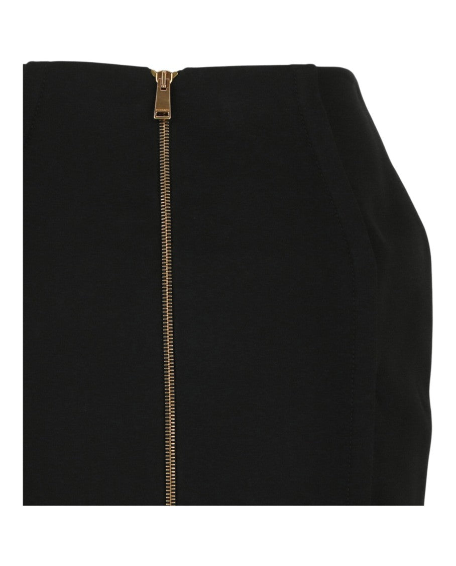 Versace Fitted Black Mini Skirt