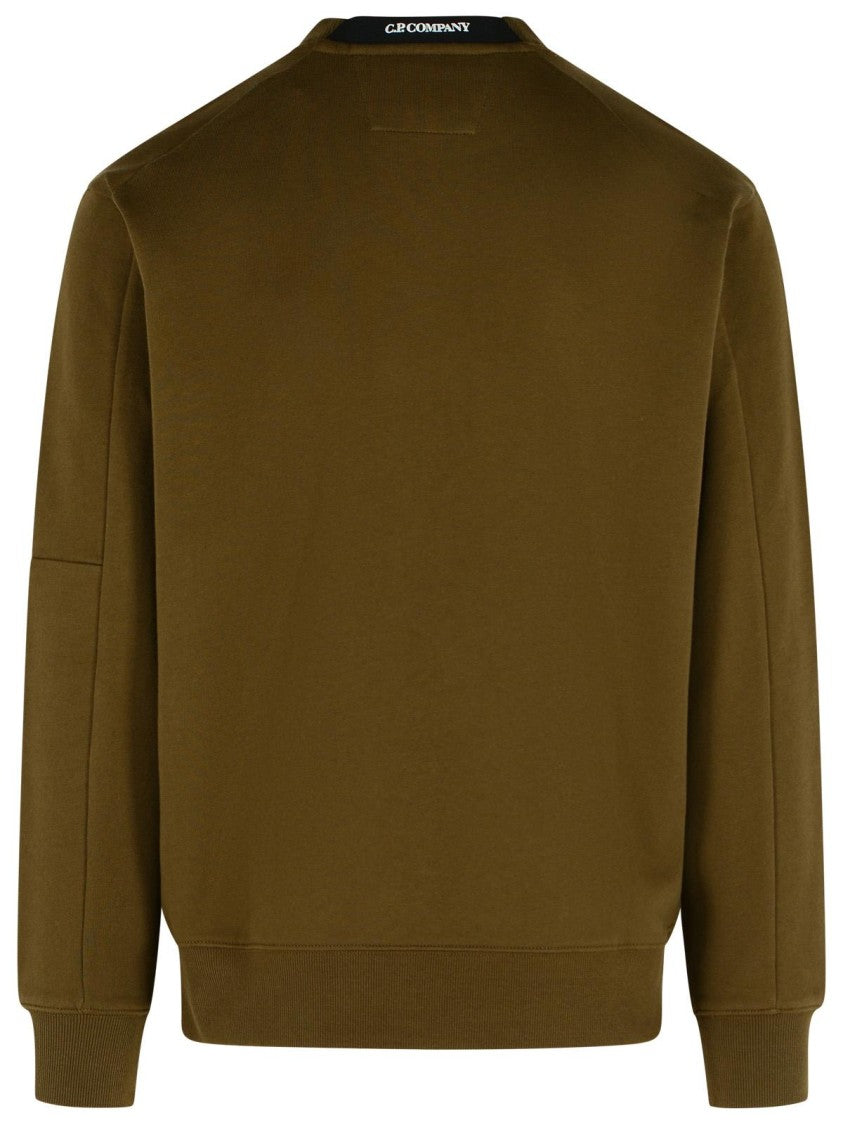 C.P. Company Raised' Green Cotton Sweatshirt
