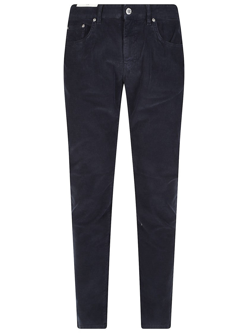 Pt Torino Black Swing Slim-Fit Five-Pocket Denim Jeans