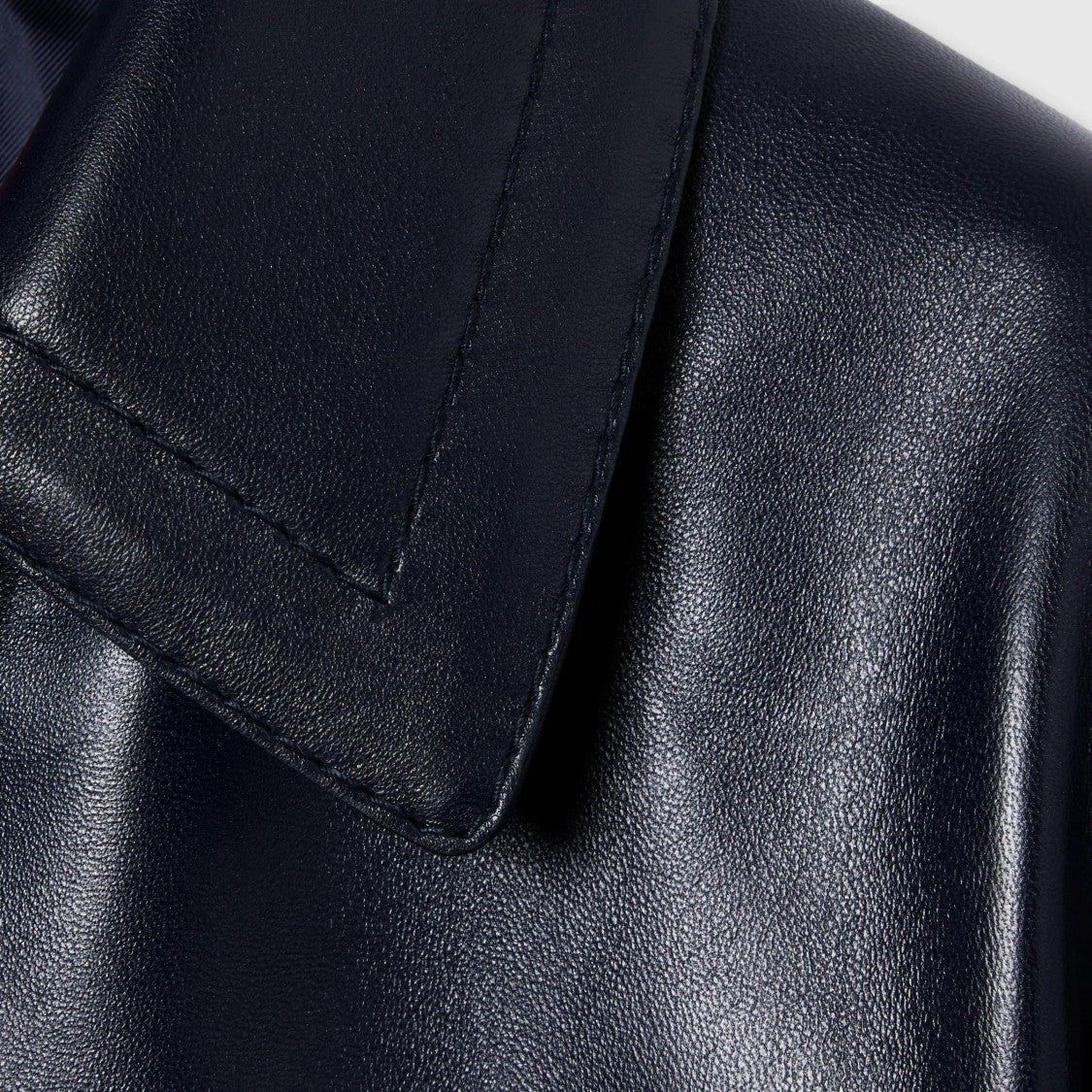 Gucci Soft Plonge Leather Jacket