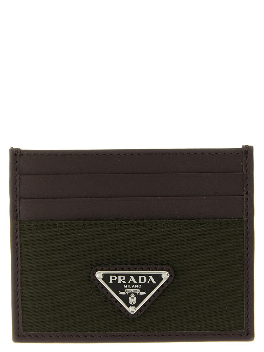 Prada Nylon Leather Cardholder