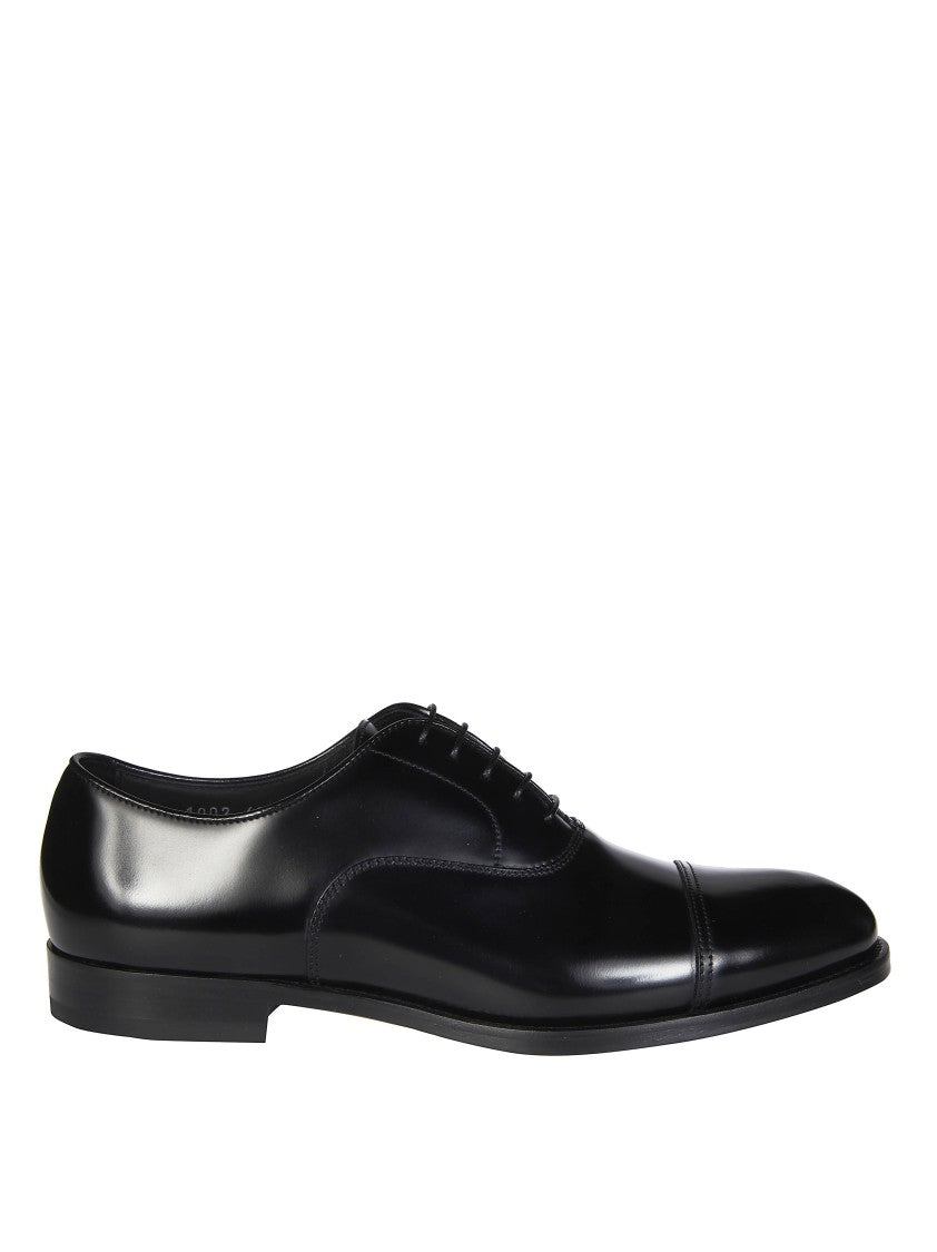 Doucal's Doucal's Polished Black Leather Oxfords