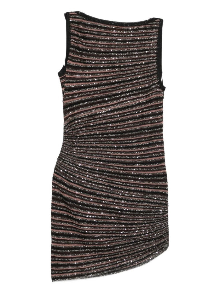 Missoni Sleeveless Mini Dress With Asymmetrical Hem