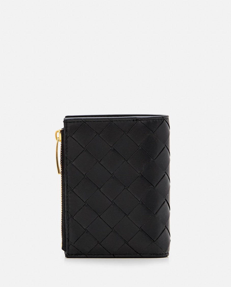 Bottega Veneta Intrecciato Pattern Leather Card Holder