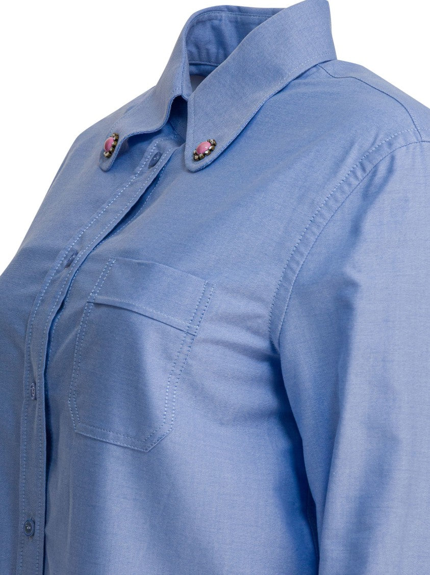 Valentino Shirt With Embellished Collar