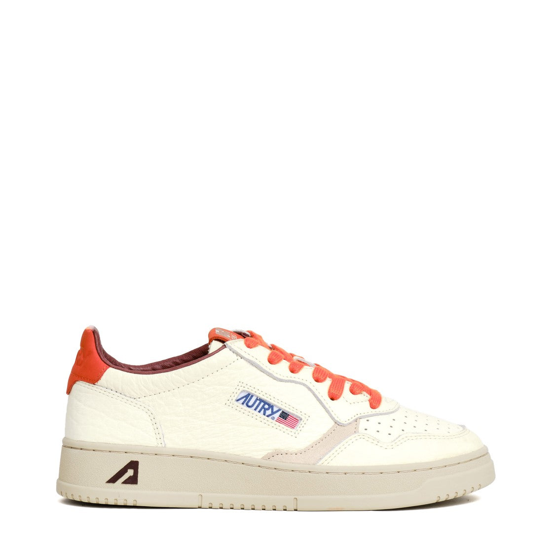 Autry Elephant Zucca Medalist Low Leather Sneakers