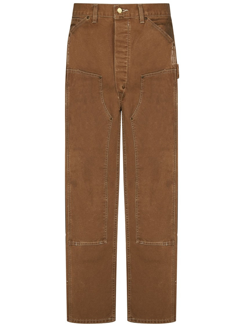 Polo Ralph Lauren Engineer-Fit Trousers With Distressed Detailing And Paint Splatters