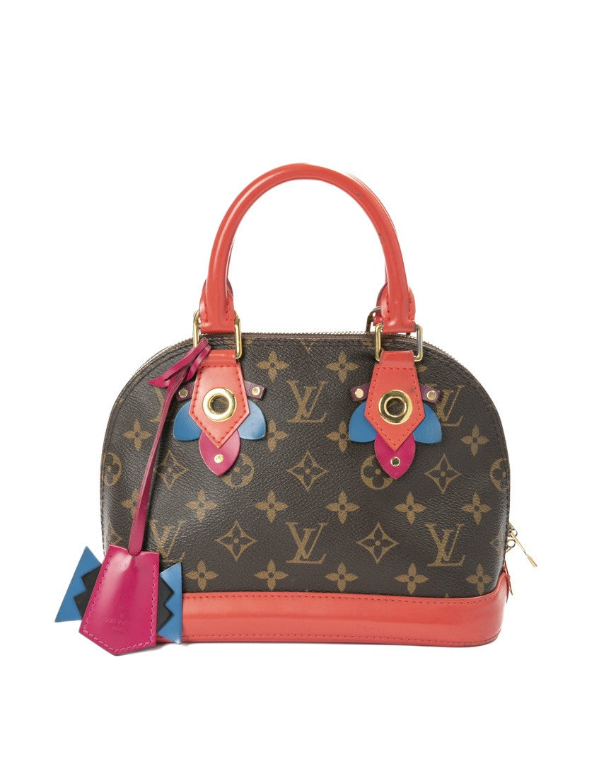 Louis Vuitton Alma Bb Totem Flamingo Monogram Handbag