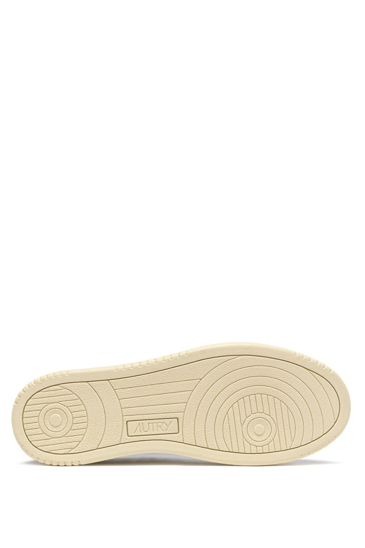Autry White Medalist Silver Inscription Sneakers