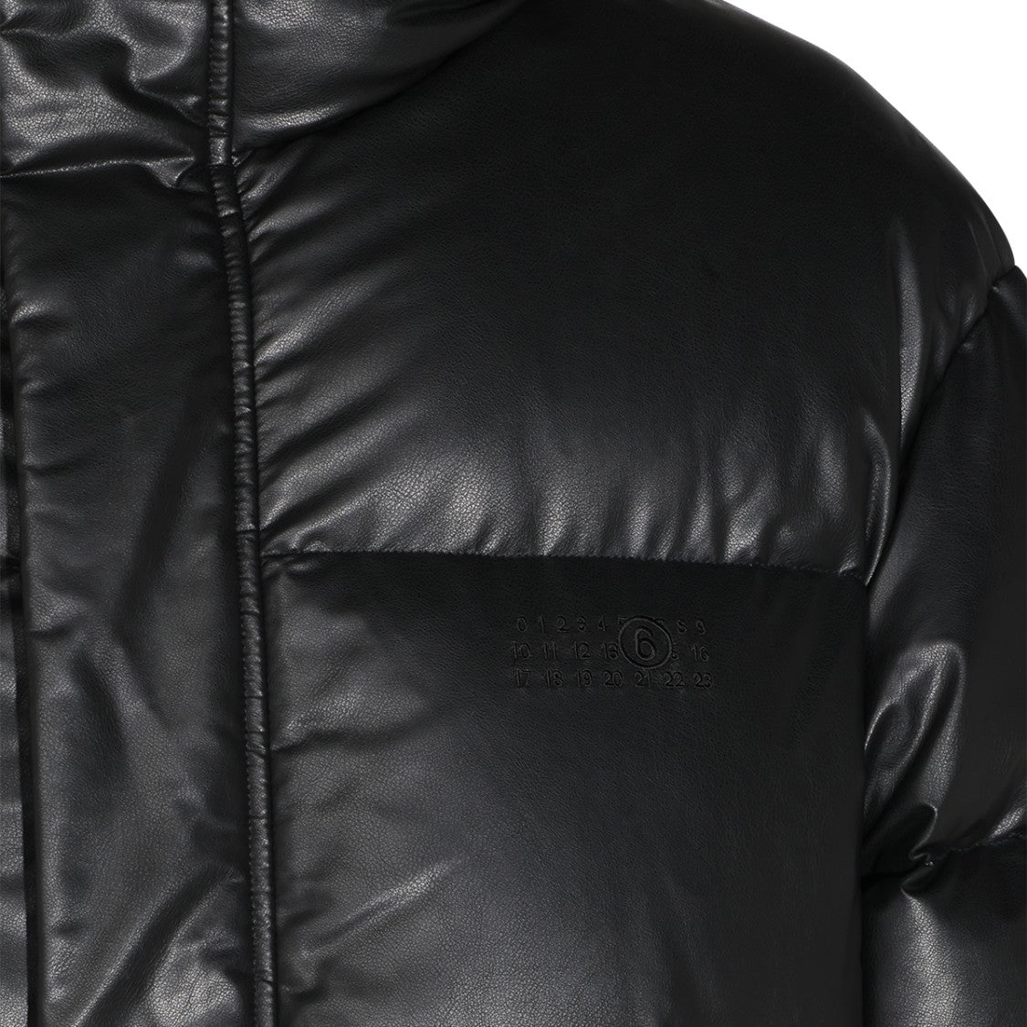 Mm6 By Maison Margiela Padded Down Jacket With High Collar And Minimalist Design