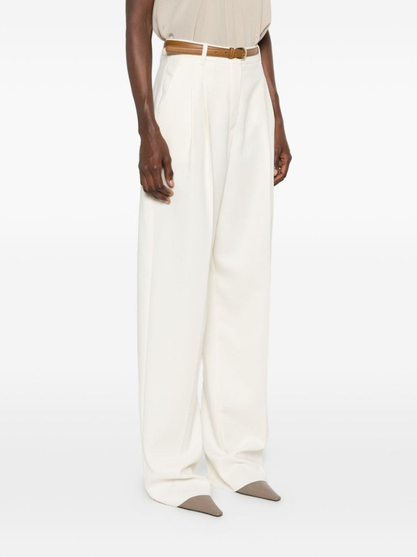 Max Mara Wide-Leg Pleated Front Pants
