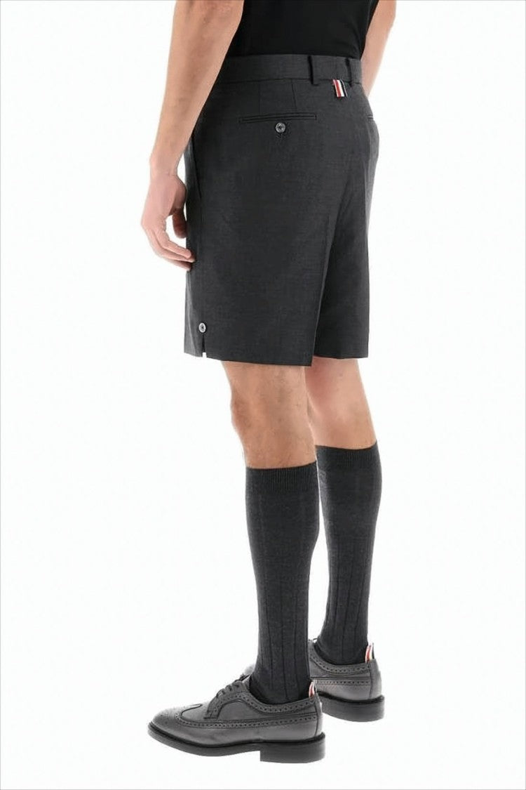 Thom Browne Tailored Wool Shorts With Minimalist Design