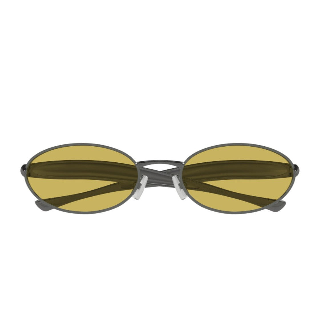 Bottega Veneta Grey Sardine Signature Icons Bv1386s Metal Oval Sunglasses