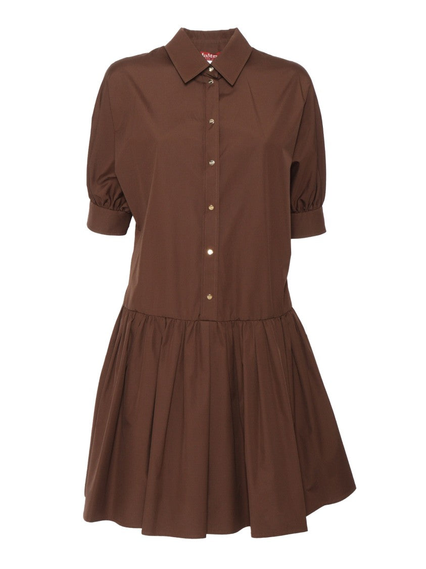 Max Mara Caronte Midi Dress With Structured Collar