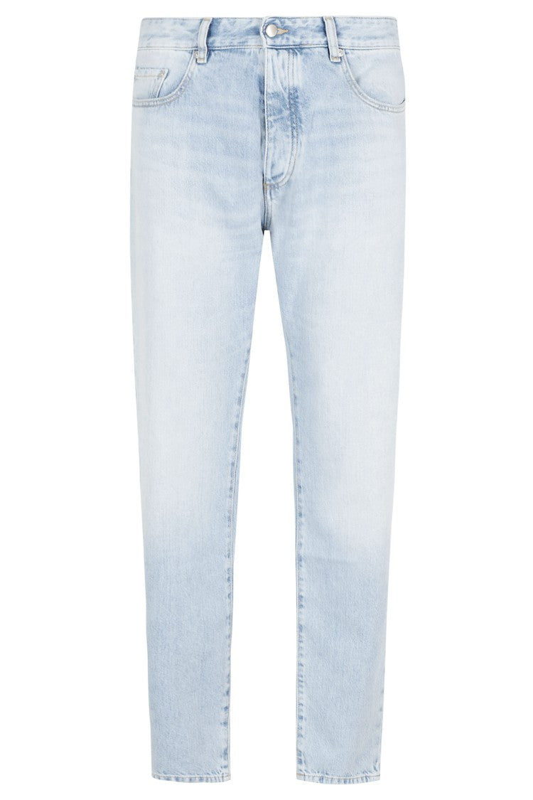 Icon Denim Light Blue Kanye Five-Pocket Straight-Leg Jeans
