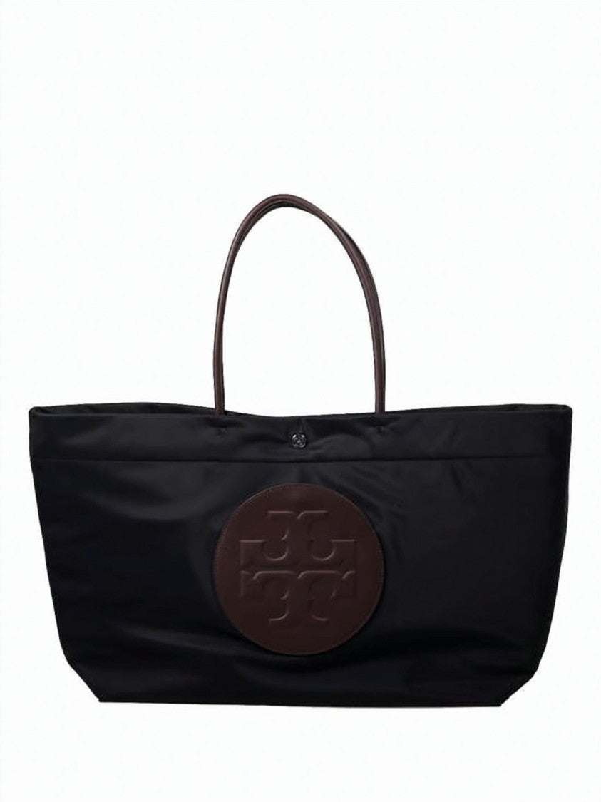 Tory Burch Recycled Nylon Shoulder Bag With Embossed Leather Logo