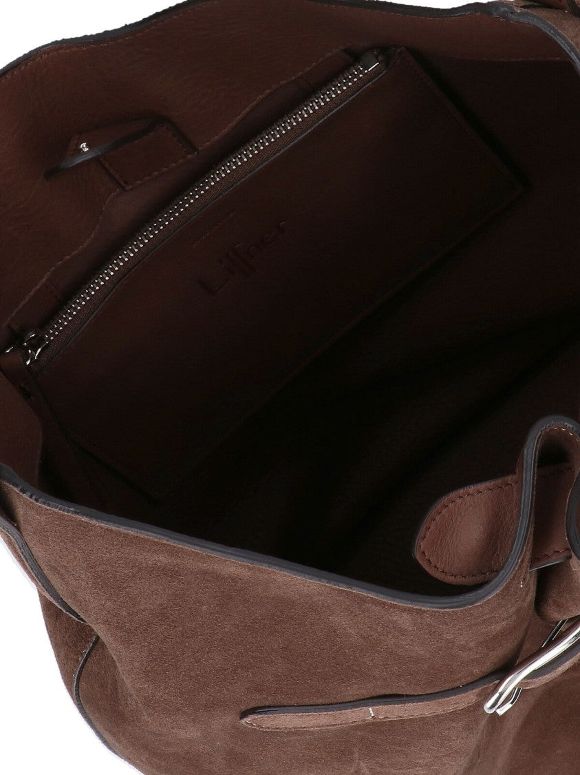 Liffner Large "Belted Bag" Bucket Bag – Brown