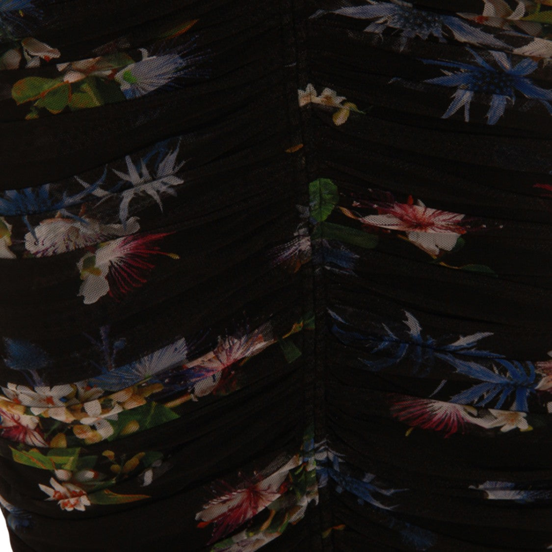 Blumarine Fitted Midi Dress With Ruched Detailing