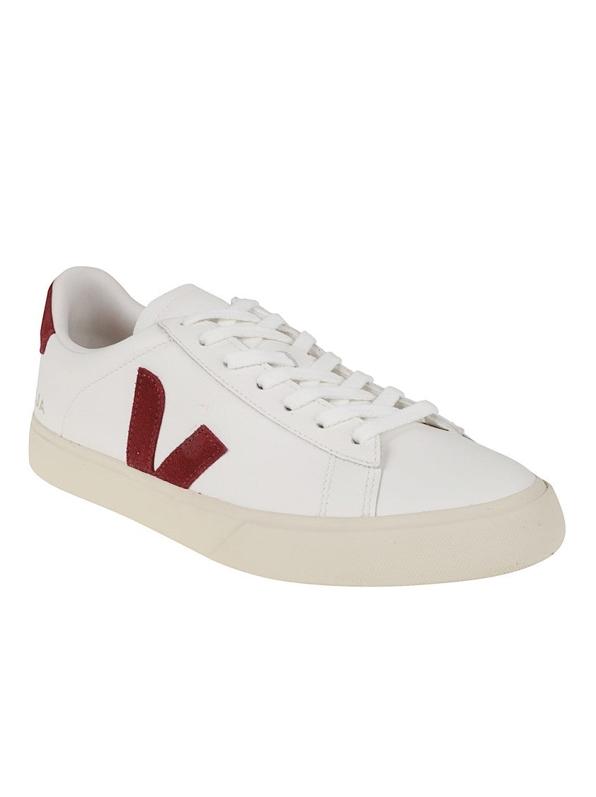 Veja Campo Low-Top Eco Leather Red Suede Sneakers