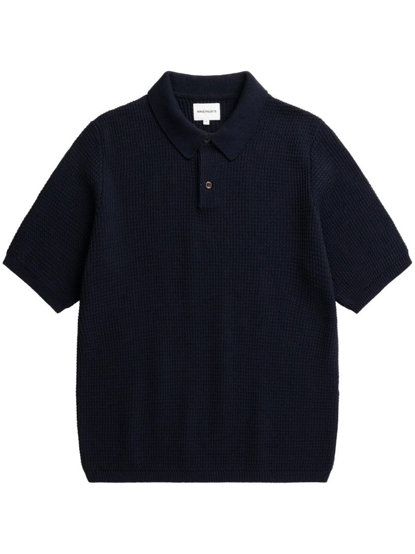 Norse Projects Anholt Cotton Crepe Polo Shirt