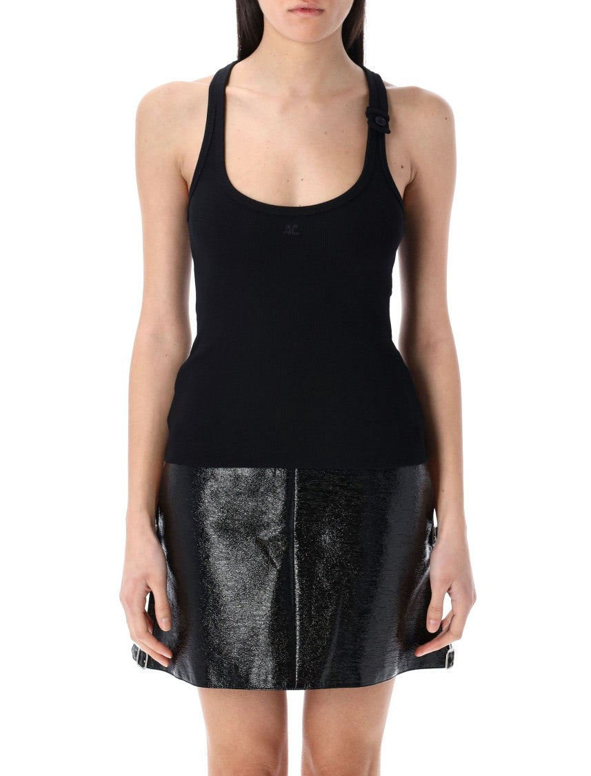 Courrèges Buckle's 90'S Rib Tank Top
