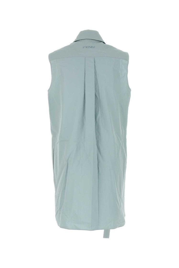 Fendi Powder Blue Cotton Dress
