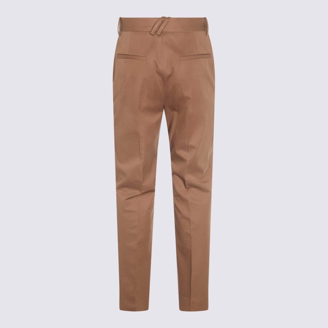 Burberry Tailored Slim Fit Trousers With Pressed Creases