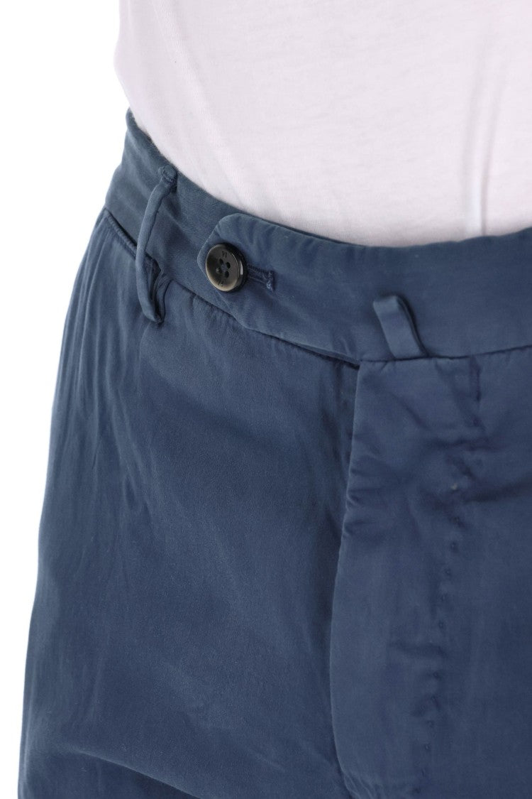 Pt Torino Super Slim Fit Cotton-Silk Trousers