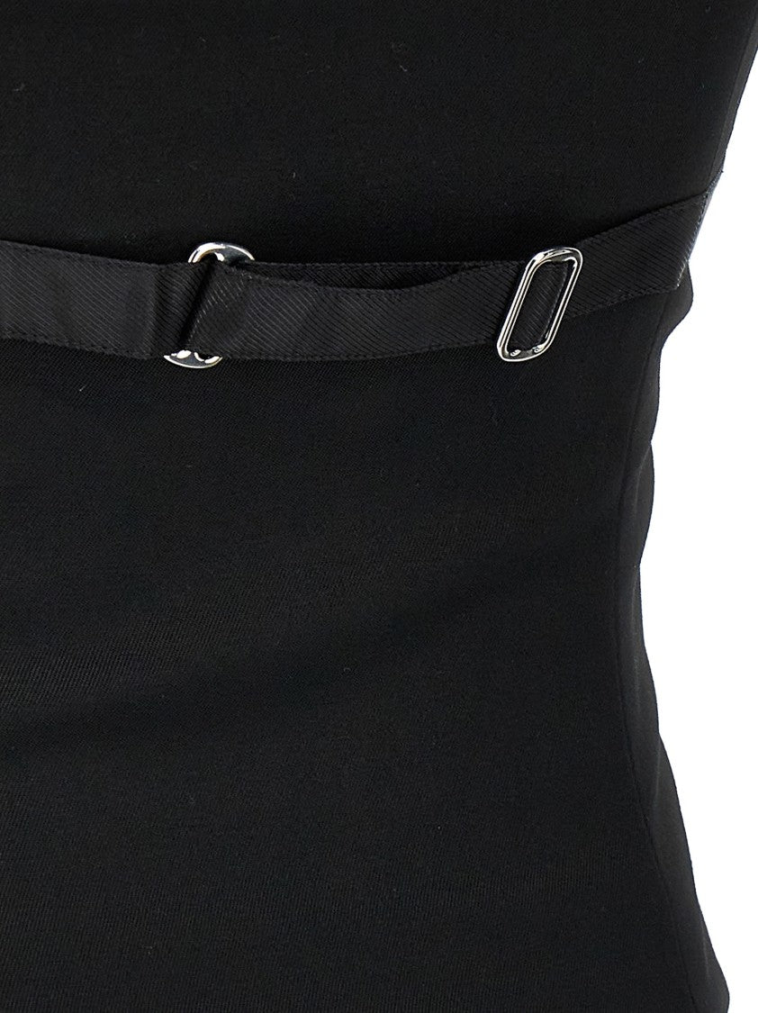 Alexander Wang Deconstructed Wool Vest With Tailored Bodice