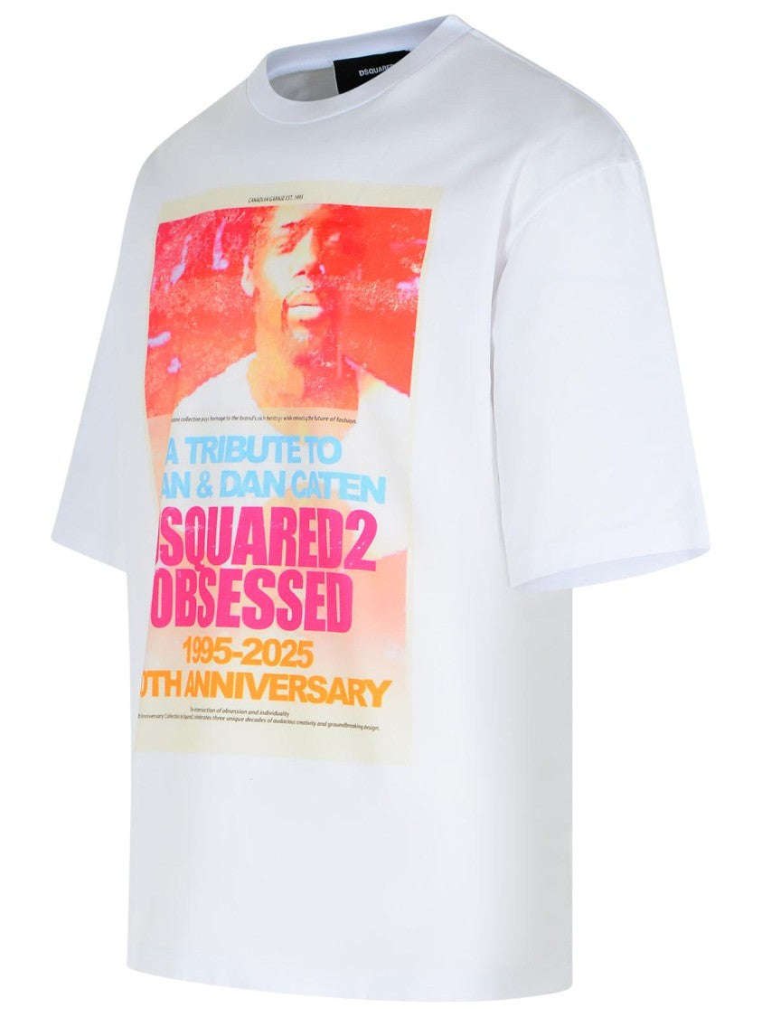 Dsquared2 White Cotton T-Shirt
