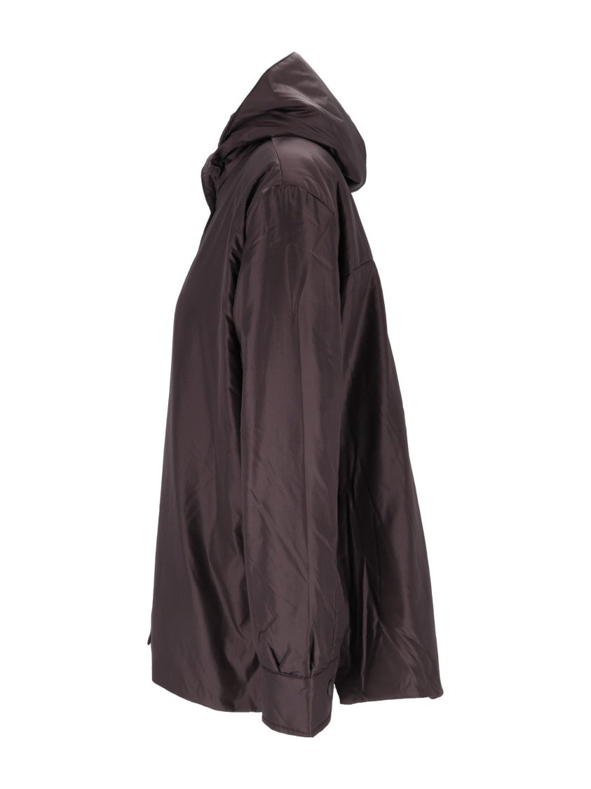 Aspesi Beth Brown Hooded Nylon Jacket