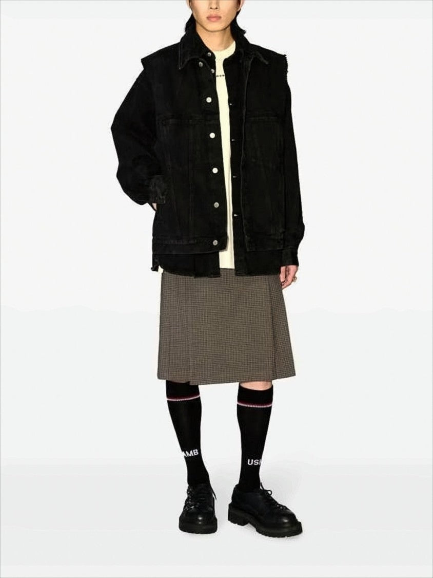 Ambush Structured Black Denim Long-Sleeve Shirt