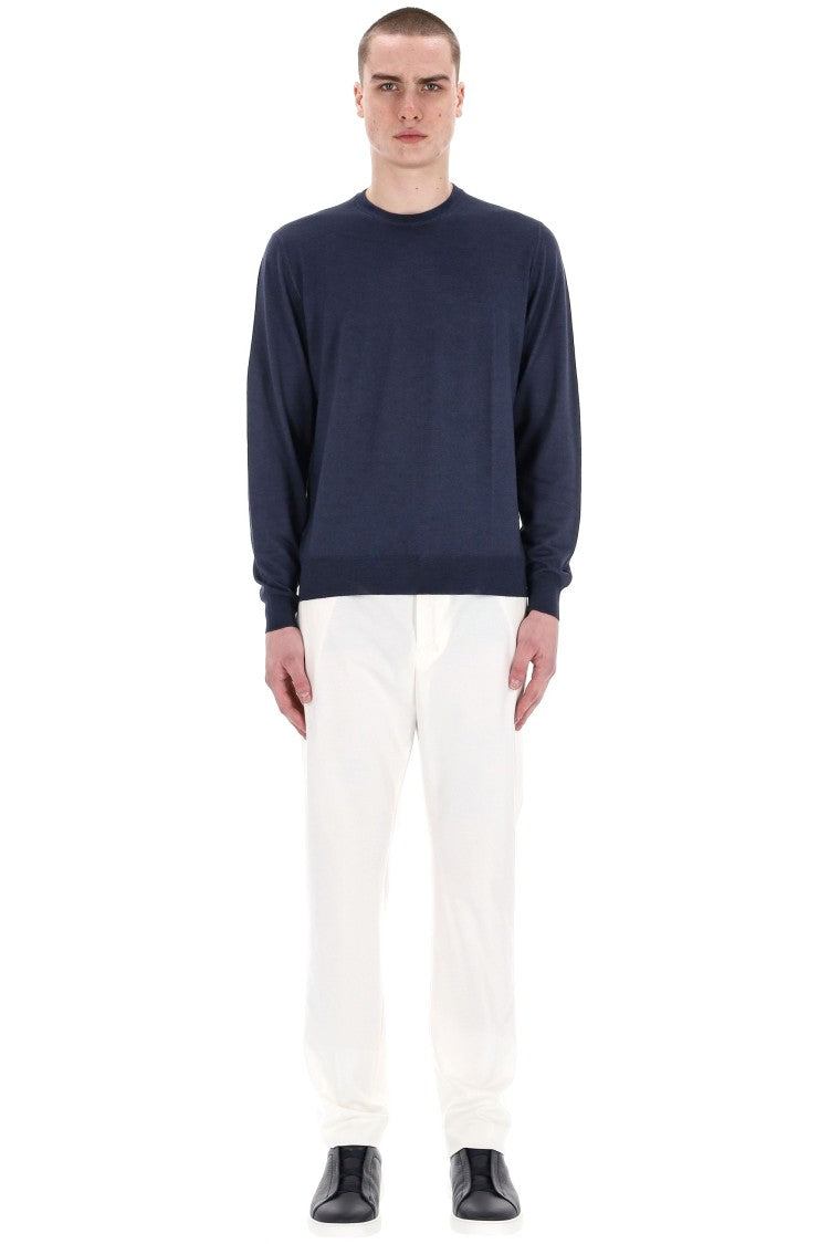 Drumohr Acquerello Super 140’S Wool Crewneck Sweater