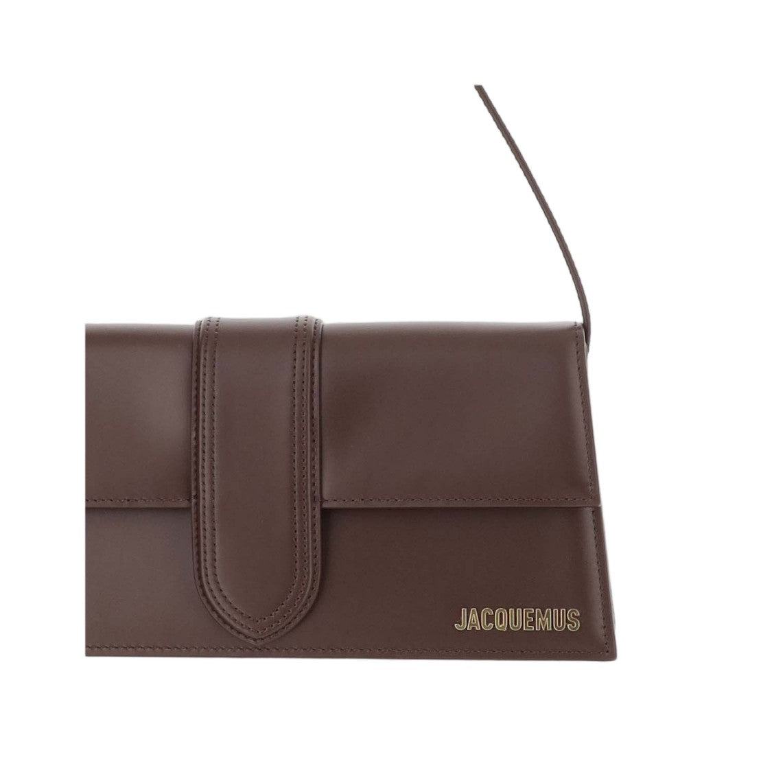 Jacquemus Rectangular Leather Bag With Magnetic Flap Closure And Gold-Detailing