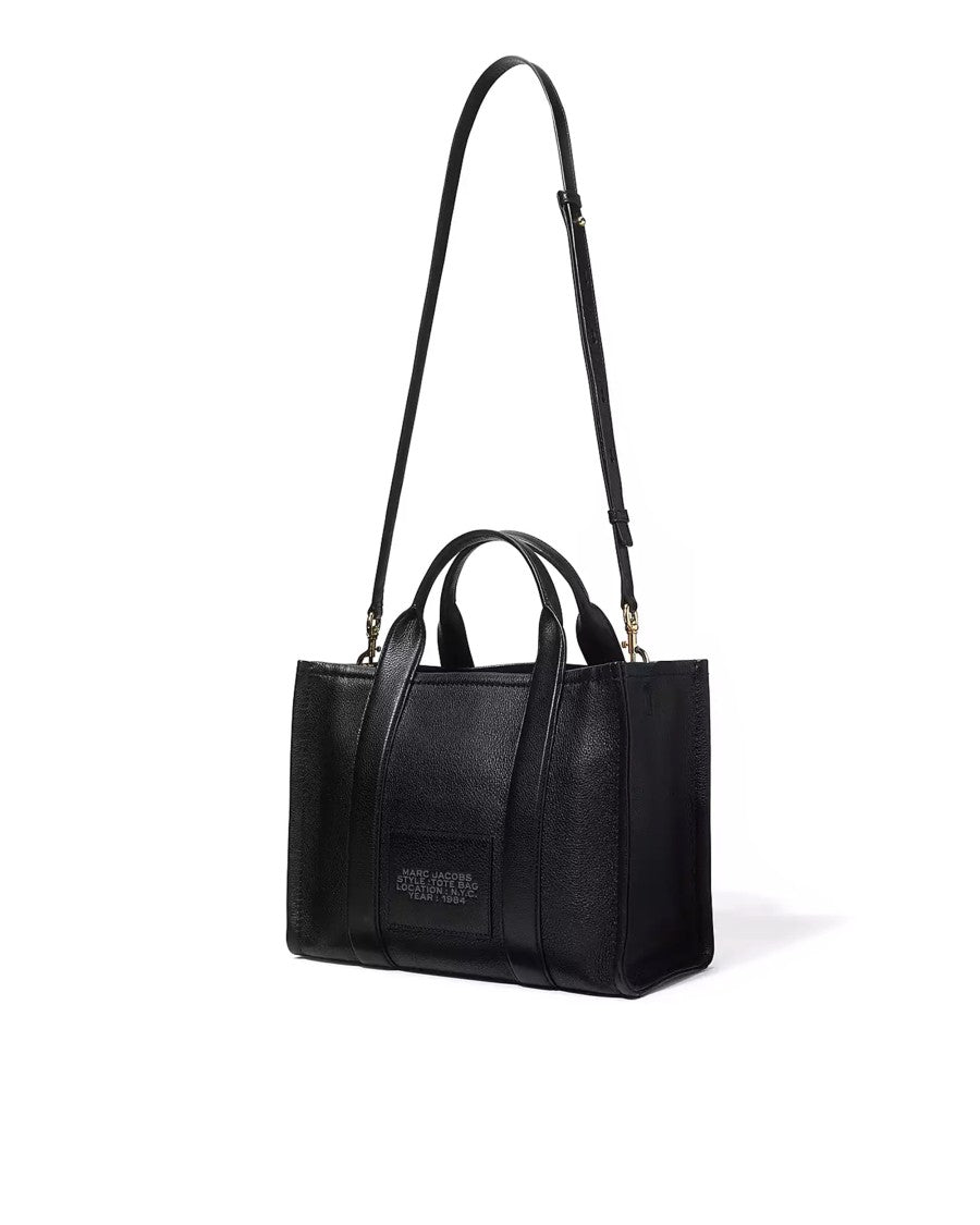 Marc Jacobs The Leather Medium Tote Bag - Black